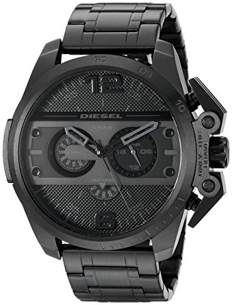 Diesel Men's Ironside Chronograph Black Ion-plated Watch DZ4362
