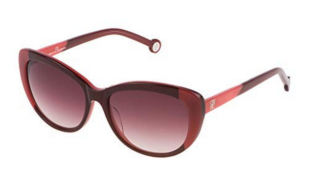 Carolina Herrera Women's Oversized Burgundy Sunglasses SHE648550GEV