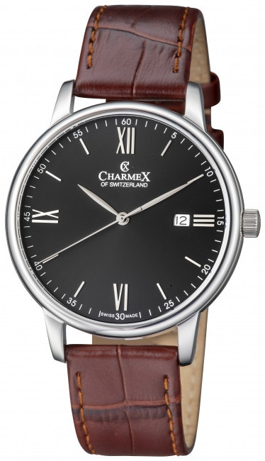 Charmex Amalfi Black Dial Stainless Steel Men's Watch CX-3021