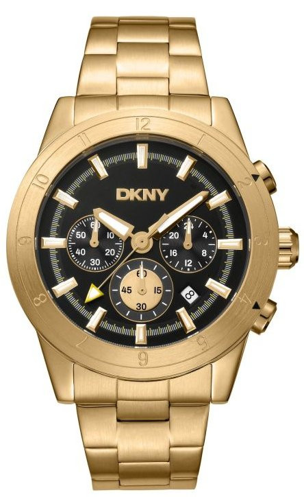 DKNY Men's Bryant Park Chrono Gold Stainless Steel Band Analog Watch DK1G051M0065