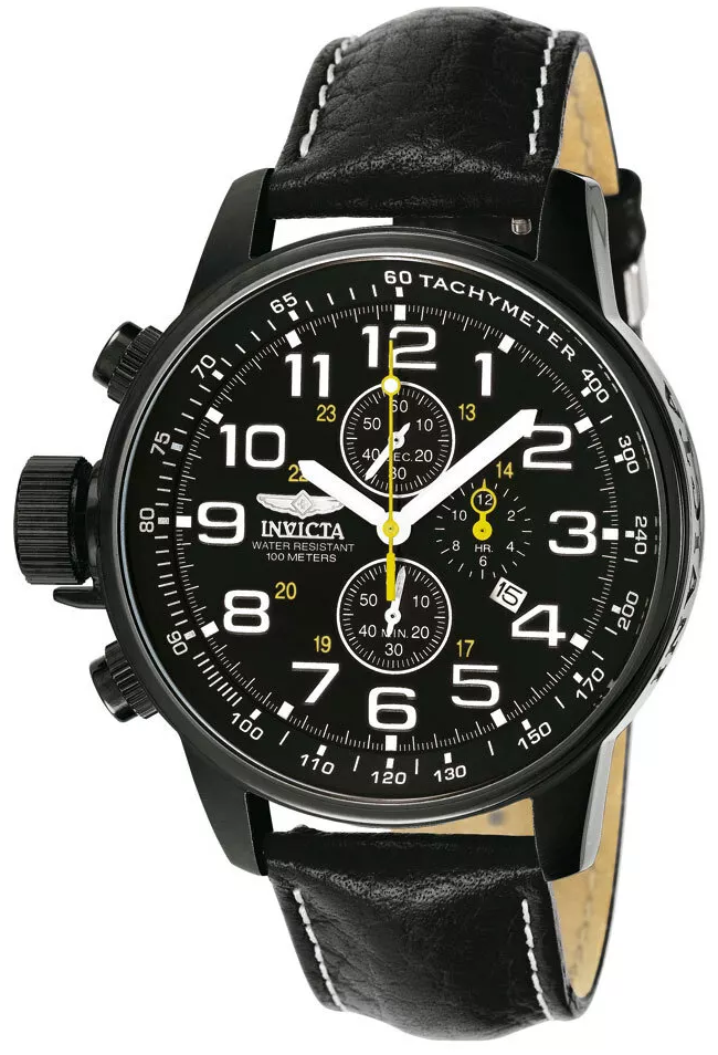 INVICTA Men's I-Force Quartz Chronograph Black Dial Analog Watch 3332