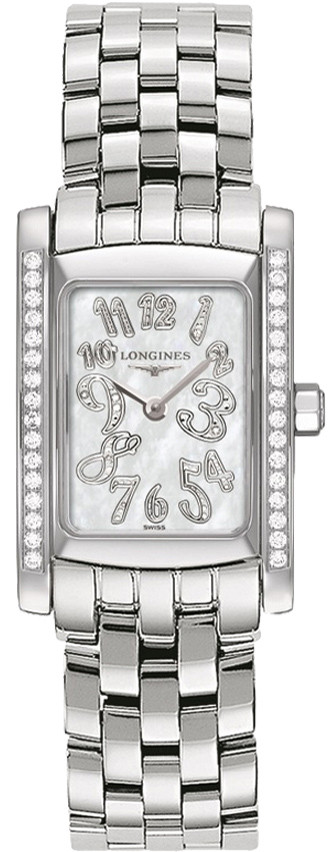Longines Women’s DolceVita Mother Of Pearl Dial Stainless Steel Watch L5.502.0.97.6