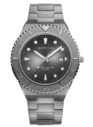 Bering Men's Arctic Sailing Grey Sunray Dial Stainless Steel Watch 18940-777