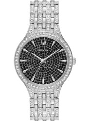 Bulova Phantom Women’s Crystal Black Dial Stainless Steel Watch 96L273