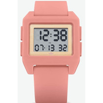 Adidas Men's Archive SP1 Digital Gold Dial Trace Pink Rubber Watch Z15 3352-00