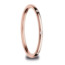 Bering Women's Arctic Symphony Ultraslim Rose Gold Inner Ring 560-37-70