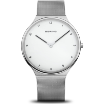BERING Ladies Ultra Slim Analog Watch In Silver/Silver 18440-004