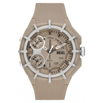 Diesel Men's Framed Brown Silicone Watch DZ1990