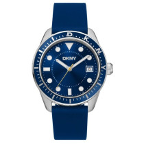 DKNY Men's Crosby Sport 3-Hand Silicone Band Watch in Blue DK1G050P0025