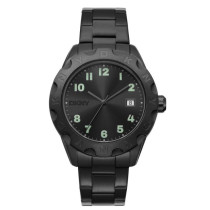 DKNY Men's Lexington Black Dial Black Metal Bracelet Analog Watch DK1G046M0075