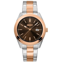 DKNY Men's Modernist Classics Two-Tone Silver and Rose Gold Stainless Steel Analog Watch DK1G069M0065