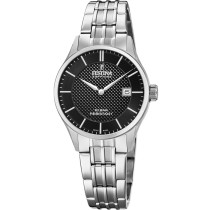 Festina Women's Swiss Made Black Dial Stainless Steel Watch F20006/4