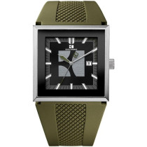 Hugo Boss Orange Men's Black Dial Green Silicone Watch 1512704 