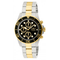Invicta Men's Pro Diver Chronograph Black Dial Two-Tone Watch 1772