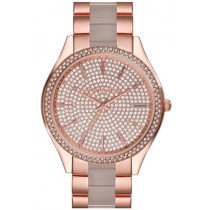 Michael Kors Women's Crystal Pave Rose Gold Stainless Steel Watch MK4288