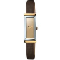 Gucci Women's Brown Dial Stainless Steel Watch YA127507