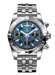 Breitling Men's Automatic GMT Chronograph Blue Dial Watch AB042011-C852-378A