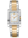 DKNY Women's Westside Midi Two Tone Band White MOP Dial Analog Watch DK1L007M0085
