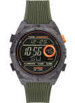 Fossil Men's Everett Solar-Powered Recycled Stainless Steel and Silicone Digital Watch FS5860