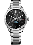 Tommy Hilfiger Men's Black Dial Stainless Steel 1791303 