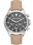 MIchael Kors Gage Men's Chronograph Black Dial Brown Leather Watch MK8616