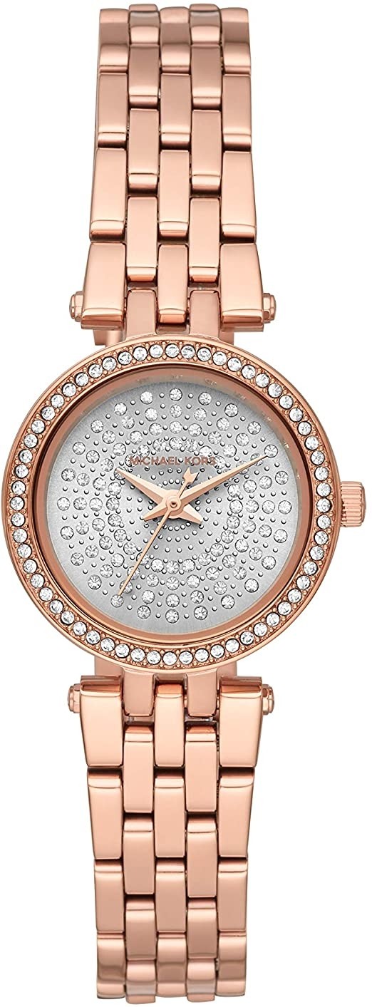 Michael Kors Women's Darci Silver Dial Rose Gold Stainless Steel Watch MK4410