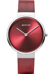Bering Women's Classic Red Dial Red Stainless Steel Watch 14531-303