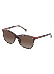 Carolina Herrera Women's Cat Eye Brown Tortoise Sunglasses SHE821560869