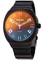 Diesel Men's Stigg Black Iridescent Dial Black Stainless Steel Watch DZ1886