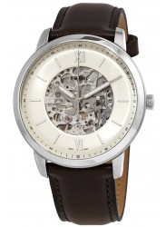 Fossil Men's Neutra Automatic Cream Dial Brown Leather Watch ME3184