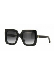 Gucci Women's Square Full Rim Black Frame Sunglasses GG0328S-001-53