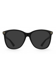 Gucci Women's Cat-Eye Black Frame Grey Lens Sunglasses GG0024S-001-58