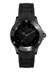  Ice Watch Unisex Ice Love Black Dial Black Silicone Watch LO.BK.U.S.10