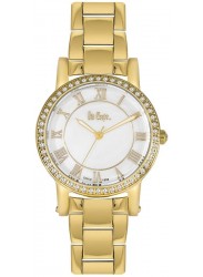 Lee Cooper Women's White Dial Gold Stainless Steel Watch LC06354.120
