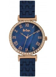 Lee Cooper Women's Blue Mother of Pearl Dial Blue Stainless Steel Watch LC06562.490