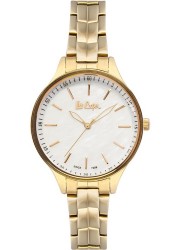 Lee Cooper Women's White Mother of Pearl Dial Gold Stainless Steel Watch LC06932.120