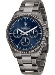 Maserati Men's Competizione Chronograph Blue Dial Grey Stainless Steel Watch R8853100019