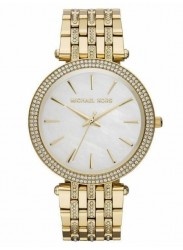 Michael Kors Women's Darci Mother of Pearl Dial Gold Stainless Steel Watch MK3219