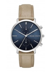 Michael Kors Men's Jaryn Blue Dial Leather Band Watch MK8540