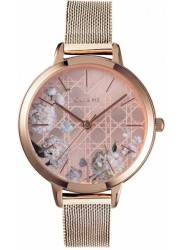 OUI&ME Women's Fleurette Rose Gold Floral Dial Rose Gold Stainless Steel Watch ME010105