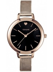 OUI&ME Women's Petite Amourette Black Dial Rose Gold Stainless Steel Watch ME010002
