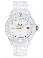 Ice Watch Unisex Ice White White Dial Silicone SI.WE.U.S.09 