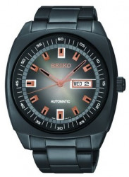 Seiko Men's SNKM99 Black Stainless Steel Automatic Watch