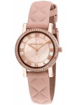 Michael Kors Women's Petite Norie Pink Mother of Pearl Dial Pink Leather Watch MK2683